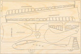 SZD-9 Bocian Modellflugzeug Bausatz aus Holz