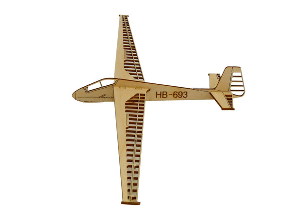 SZD 22 Mucha Deko Wooden Glider Segelflugzeugmodell aus Holz