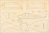Tecnam P96 Modellflugzeug Bausatz aus Holz