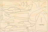 Holzmodell Bausatz des Flugzeuges TL96 Sting