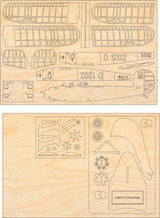 Holz Bausatz des historischen Doppeldecker Udet U12 Flamingo D-EOSM