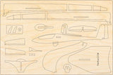 Ventus 2C Segelflugzeug Modell Bausatz aus Holz