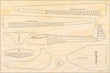 Scheibe Zugvogel 3 Flugzeugmodell Bausatz aus Holz