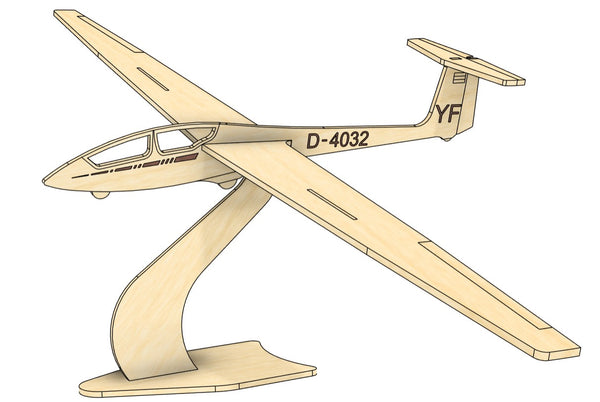 ASK 21 D-4032 Deko Flugzeugmodell Bausatz | Pure Planes