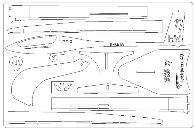 ETA-Modell-segelflugzeug-deko-modell-bausatz-pure-planes