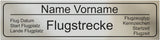 Gravierte Plakette