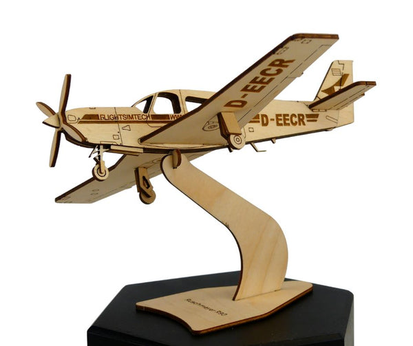 Ruschmeyer R90 Deko-Flugzeugmodell-Bausatz-aus Holz-Pure-Planes
