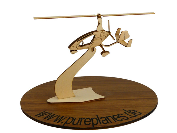 Autogyro Cavalon Holz Modell Bausatz Standmodell von Pure Planes