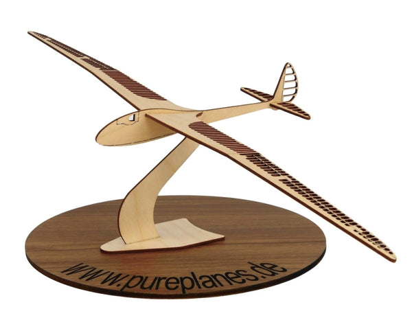 DFS Fafnir Segelflugzeug Modell aus Holz auf einem Ständer