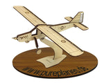Dornier Do 27 Flugzeugmodell aus Holz zur Dekoration
