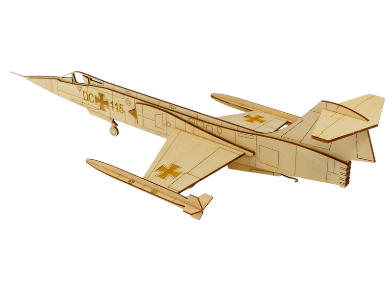 Lockheed F-104 Starfighter Flugzeugmodell aus Holz zur Dekoration