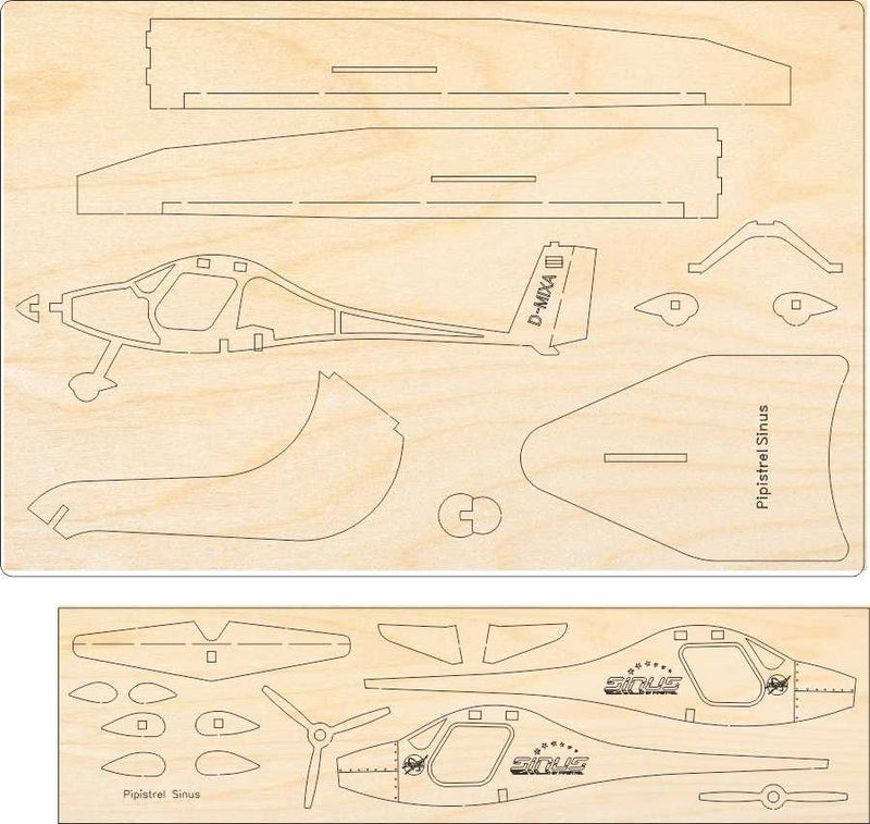 Pipistrel Sinus Ultraleichtflugzeug Modell Bausatz