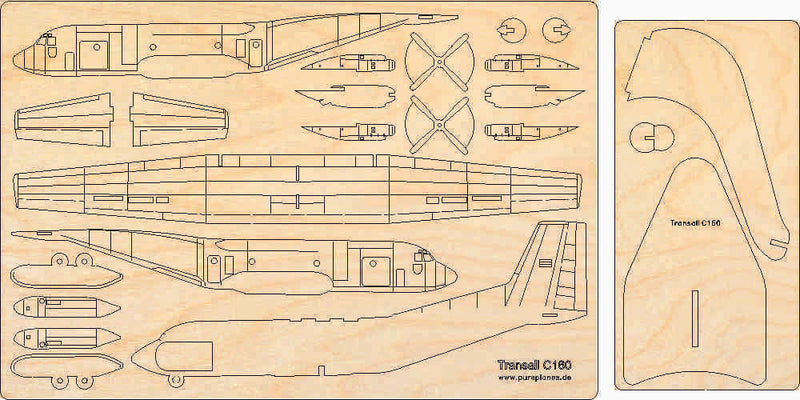 Transall C 160 Deko Flugzeugmodell Bausatz | Pure Planes