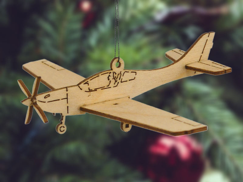 Ultraleichtflugzeuge Weihnachtsbaum Anhänger Set C