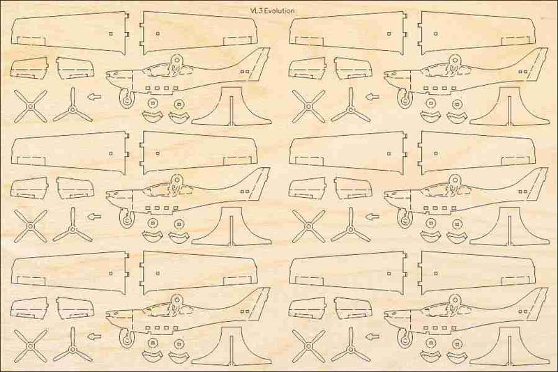 VL3 Evolution Weihnachtsbaum Anhänger Bausatz Pure Planes