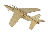 Alpha Jet Flugzeugmodell aus Holz zur Dekoration