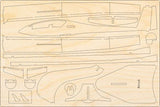 Schempp Hirth Arcus Flugzeugmodell Bausatz aus Holz zum Zusammenkleben
