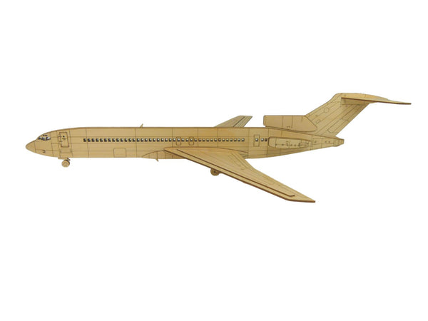 Boeing 727 200 Flugzeug Modell Bausatz aus Holz zur Dekoration
