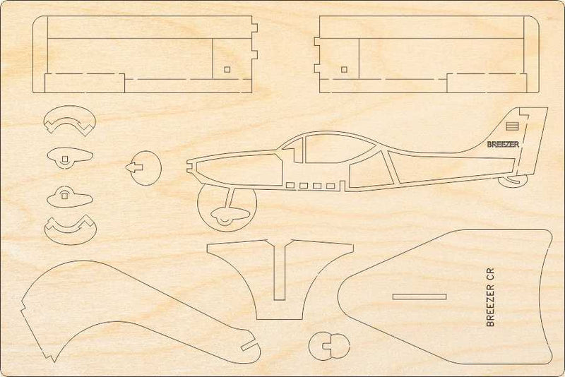Breezer CR Holzmodell Bausatz  von Pure Planes
