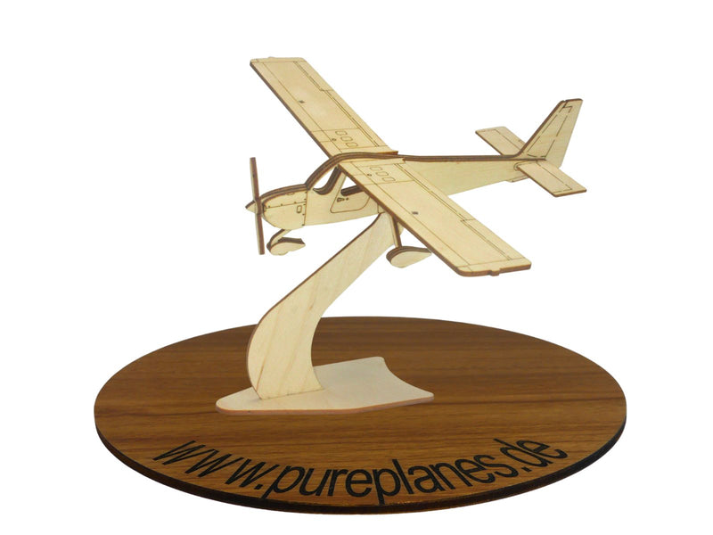 Cessna 162 Skycatcher Modellflugzeug aus Holz zur Dekoration