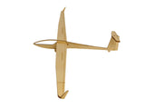 DG 800 Segelflugzeug Modell aus Holz auf einem Ständer zur Dekoration