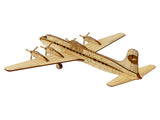 Douglas DC 6 dekoratives Flugzeugmodell aus Holz