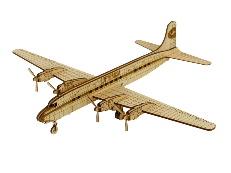 Douglas DC6  Flugzeugmodell Bausatz aus Holz