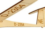 Flugzeugmodell mit individueller Kennzeichengravur