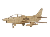Fiat g91 T3 Flugzeugmodell aus Holz zur Dekoration