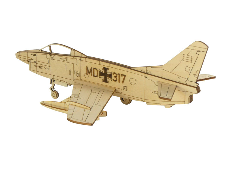 Fiat g91 R3 Flugzeugmodell aus Holz zur Dekoration