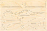 Holzmodell Bausatz Flight Design CTLS von Pure Planes
