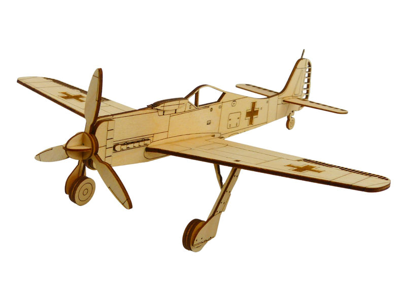 Focke-Wulf Fw190 Jagdflugzeug Modell aus Holz zur Dekoration