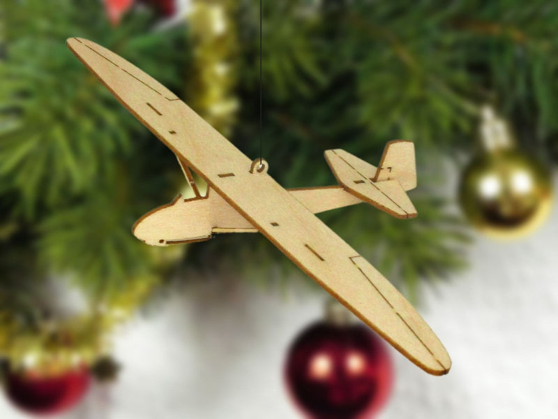 Segelflugzeuge Weihnachtsbaum Anhänger Set-B