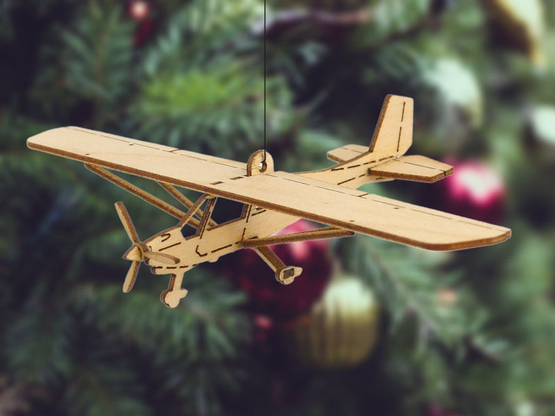 Ultraleichtflugzeuge Weihnachtsbaum Anhänger Set C