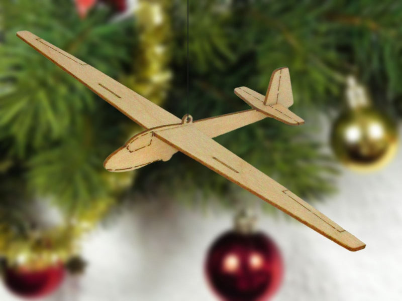 Segelflugzeuge Weihnachtsbaum Anhänger Set-A