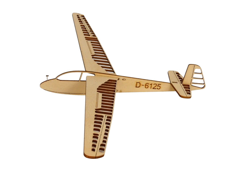 Ka2 Segelflugzeug von Rudolf Kaiser als detailliertes Flugzeugmodell aus Holz
