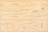 Pilatus B4 Modellflugzeug Bausatz aus Holz