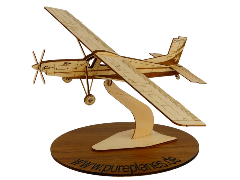 Pilatus Porter PC6 Deko Flugzeugmodell Bausatz aus Holz