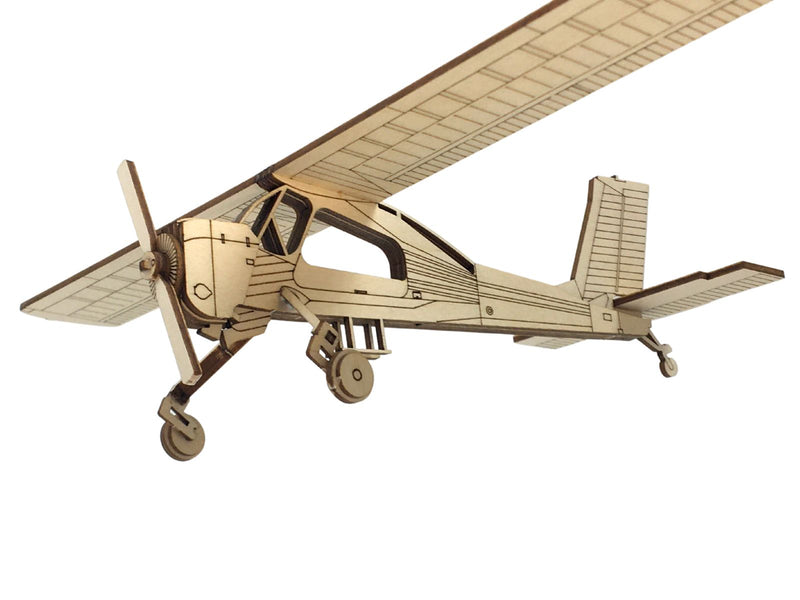 PZL104 Wilga Flugzeugmodell aus Holz