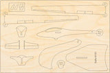 H101 Salto Holzflugzeug Modell Bausatz