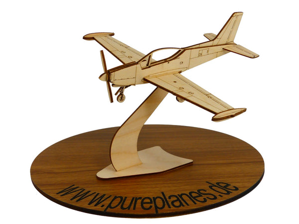 SIAI Marchetti Deko Flugzeugmodell aus Holz zum Zusammenbauen