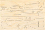 SZD-54 Perkoz Flugzeugmodell Bausatz aus Holz