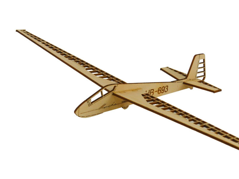 SZD 22 Mucha Deko Wooden Glider Segelflugzeugmodell aus Holz