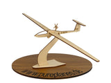 Schempp Hirth Ventus b Segelflugzeug Modell aus Holz auf einem dekorativem Ständer